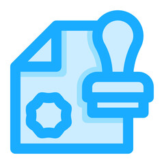 Obraz premium Stamp Icon Illustration