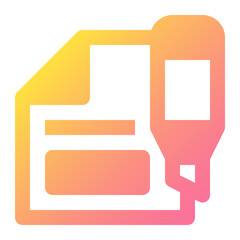 Highlighter Icon Illustration