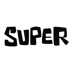 Vibrantdoodle in abstract style. Cute cartoon modern simple design. Doodle cartoon style. Scribble illustration. Sticker style. Abstract texture.