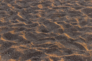 beautiful beach sands at sunset