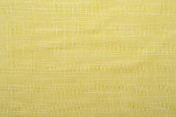 Fototapeta na wymiar Yellow spring and summer linen blended fabric
