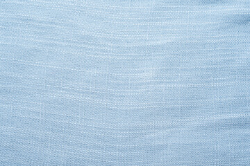 Light blue spring and summer linen blended fabric