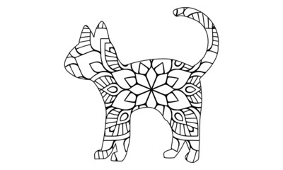 Cat coloring book for adult cat lover	