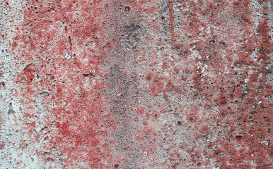 Red concrete slab texture for banner design. Dirty old wall background