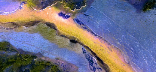 abstract photography of the deserts of Africa from the air. 