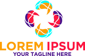 Collective brains minds logo design