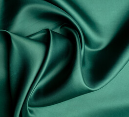 green fabric texture background, abstract, closeup texture of cloth
