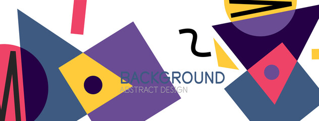 Abstract background with blocks, lines, geometric shapes. Techno or business concept for wallpaper, banner, background, landing page