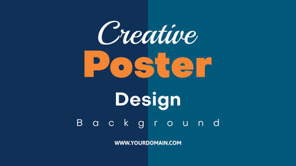 simple business poster design template  with geometric shape