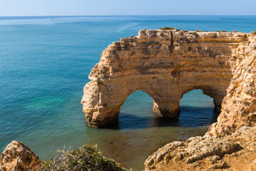 Fototapeta na wymiar Elephant rock Algarve Portugal