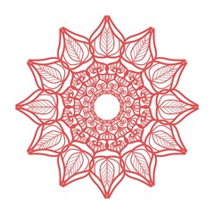 mandala decorative style coloring book page