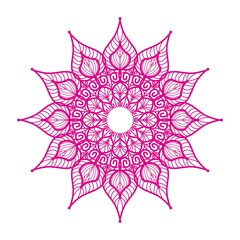 mandala decorative style coloring book page