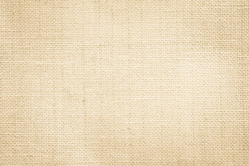 Fototapeta na wymiar Brown sackcloth texture or background and empty space. Jute burlap canvas texture. Background for text and picture.