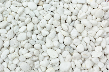 white pebbles stone texture background.