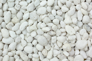 white pebbles stone texture background.