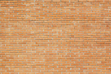 Brick wall with red brick, red brick background.