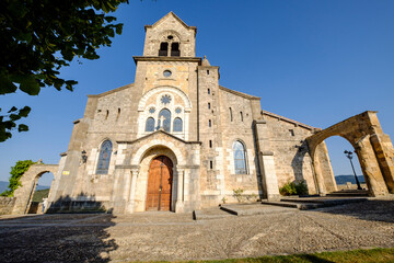 Fototapeta na wymiar Parish Church of San Vicente Mártir and San Sebastián, Frías, Autonomous Community of Castilla y León, Spain