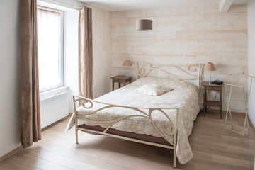 Concept decoration: light brown bedroom