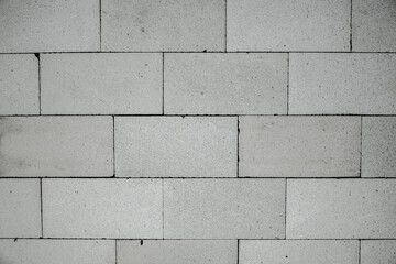 Fototapeta premium House walls built from a concrete foam blocks