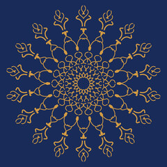 Mandala artwork round lace pattern illustration flora