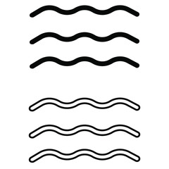 Sea vector icon. Ocean illustration sign. Water symbol or logo.
