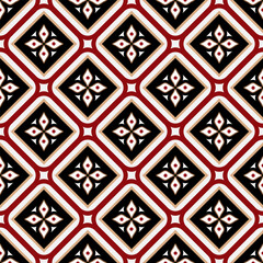 seamless floral batik pattern