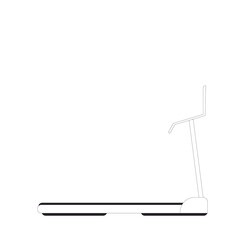 Treadmill machine. Cardiovascular equipment for gym