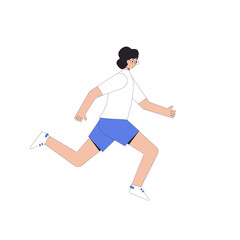 Runner. Joggers. Athlete. Young man running. Sports activity.