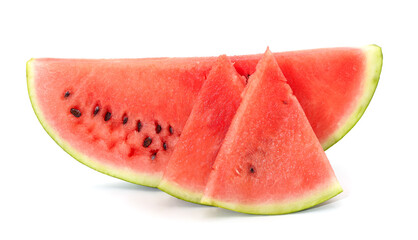 Cut ripe watermelon.