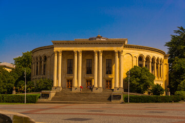 Fototapeta premium KUTAISI, GEORGIA: The Georgian Drama Theatre Lado Meskhishvili in the centre of Kutaisi.