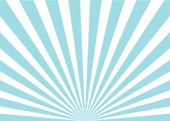 Sun ray retro background vector burst light. Sunrise or sunset retro sign. blue color burst background. flat style.