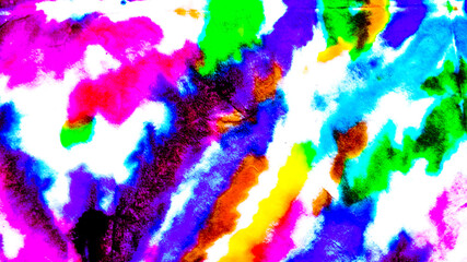 Green Grungy Paint. Orange Tie Dye Boho. Black