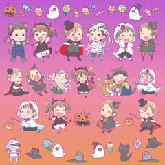 ハロウィン子供・小物・おばけセット