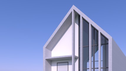 3D rendering nordic house style