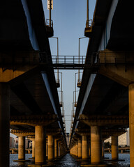 Fototapeta premium Under the bridges.
