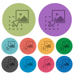 Drag image to upload color darker flat icons