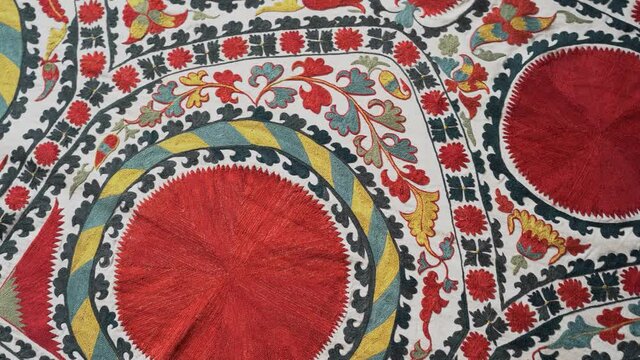 Ethnic Fabric Pattern Hand Woven Fabric