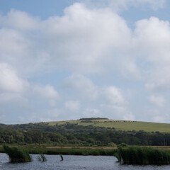 clouds over the lake
