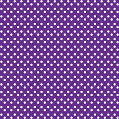 White and purple Polka Dot seamless pattern. Vector background.