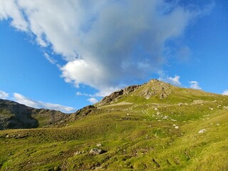 mountain landscape with sky