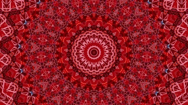 Red abstract pattern background. 4K geometric energy fractal texture.