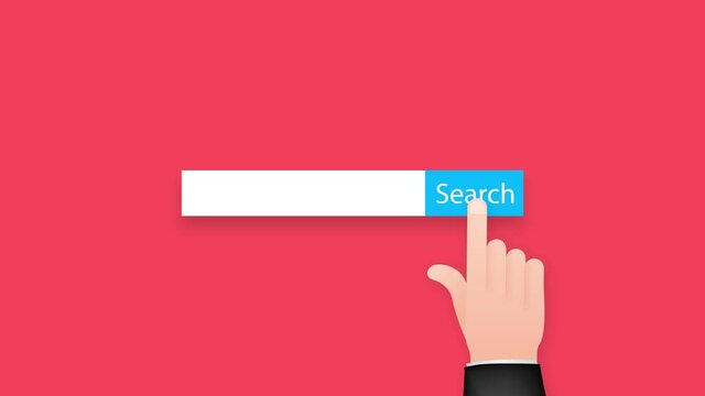 Set Search bar element design, set of search boxes ui template. Motion graphics