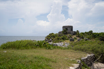 ancient mayan ruins in tulum, mexico
