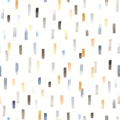 Abstract colorful texture, seamless watercolor pattern on ivory background, scattered confetti.