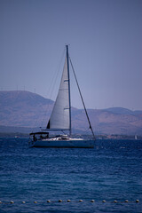 Obraz premium sailboat at sunset