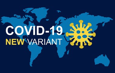 World map - covid-19 new variant