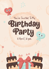 Obraz premium Birthday Template
