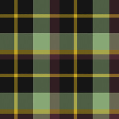 Plaid tartan seamless pattern. Fashion retro background