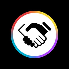 Hand Shake - Sticker