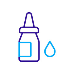 Eye drops vector flat icon